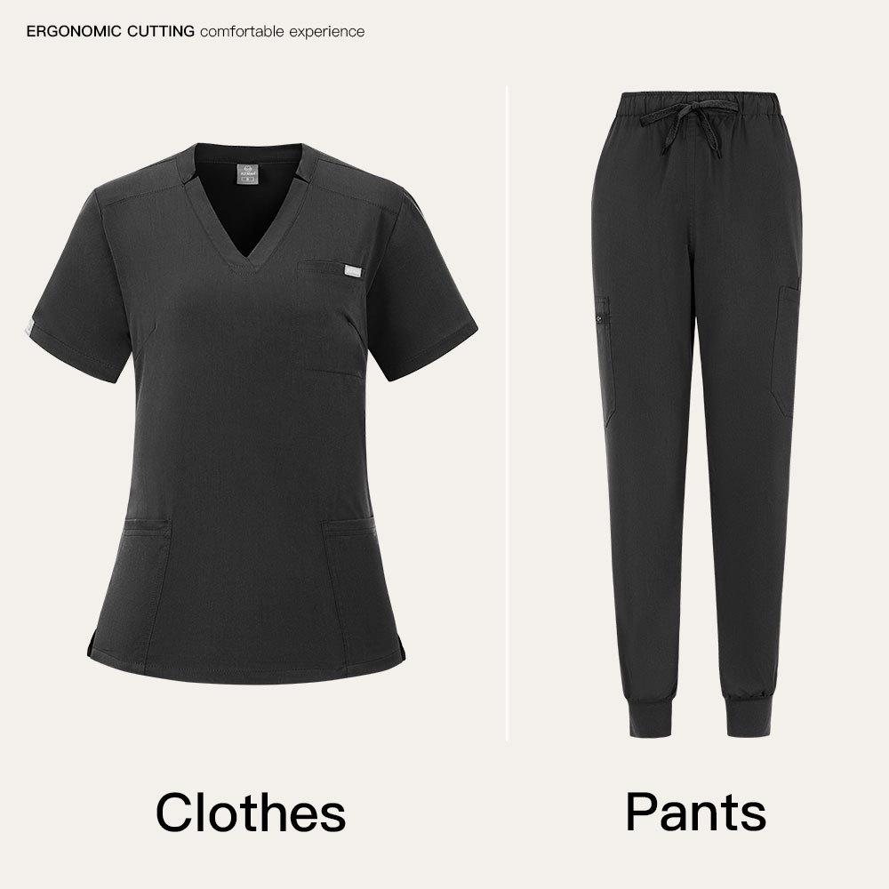 Unisex Sweat-Absorbent Breathable Dental & Beauty Salon Medical Scrub Suit