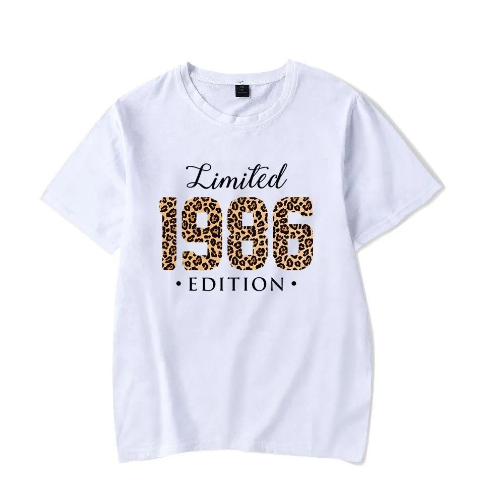 Unisex Vintage 1986 Birthday Gift T Shirt Retro Birthday Party Casual Summer Sleeveless Shirts