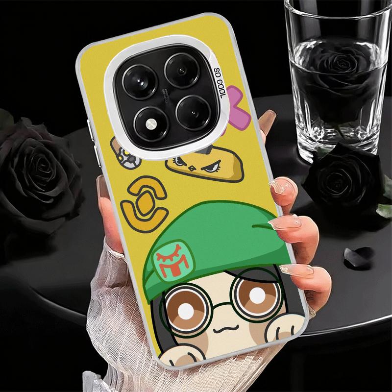 V-Valorant Cute Catoon Soft Phone Case for Xiaomi Redmi Note 13 14 15 Pro Plus 12S 12 11S 11 11T 10S 10 Shockproof Cover Back Sh