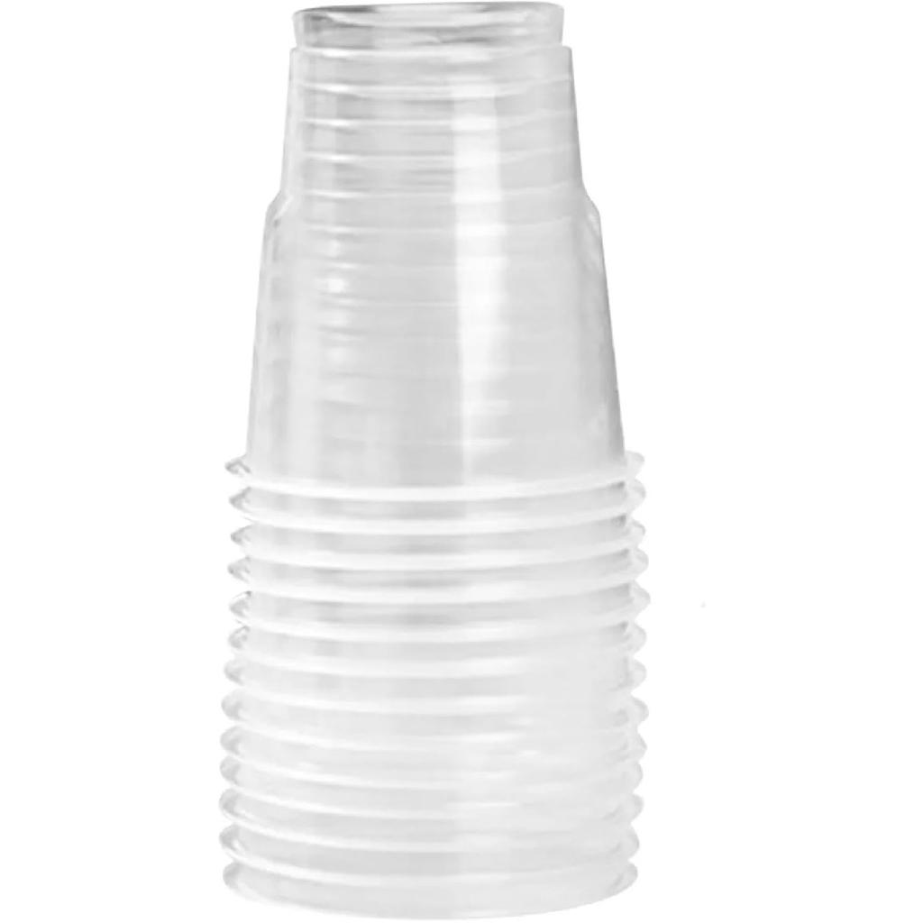 20pcs Disposable Clear Plastic Cup Outdoor Picnic Birthday Kitchen Party Tableware