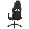 Gaming Chair with Massage Function and Footrest Black and Camouflage Artificial Leather