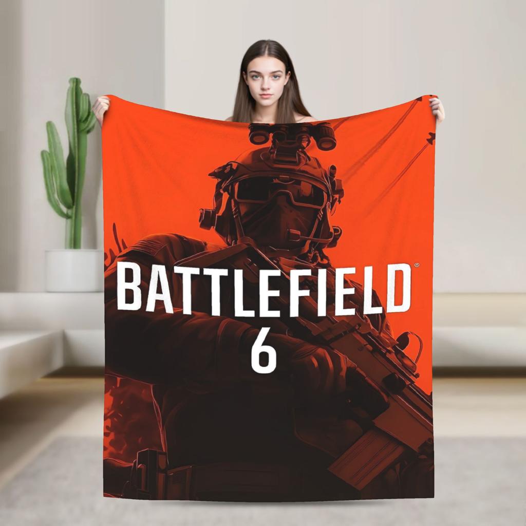 Battlefield 2042 Game Flannel Blanket  Soft Durable Throw Blanket for Home Decor Travel Funny Bedspread Sofa Bed Cover