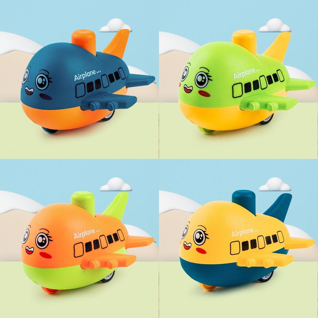 Childrens Pressing Toy Airplane With Inertia Drive And Bright Colors For Early Learning Development