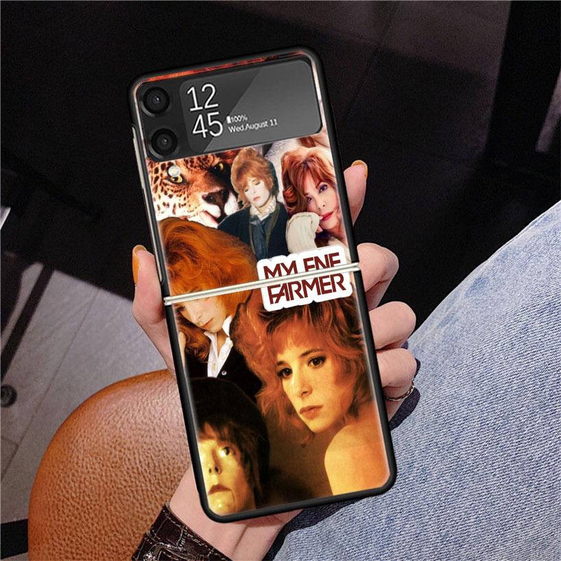 

Mylene Farmer Phone Case For Samsung Z Flip 7 6 5 4 3 Galaxy ZFlip7 ZFlip6 ZFlip5 ZFlip4 ZFlip3 5G Print Cover Samsung Z Flip 3