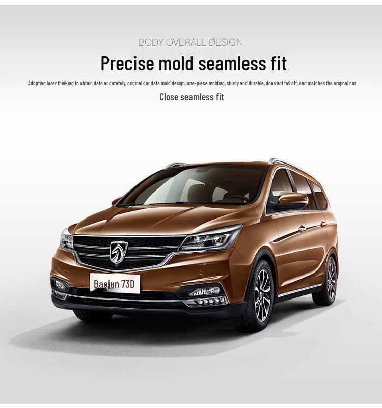 Baojun 730 Front & Rear Bumpers (2014-2016) - Thick Material, High-Temp Paint, Original Quality