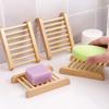 Wooden Natural Soap Box Natural Bamboo Dishes Bath Soap Holder Bamboo Case Tray Wooden Prevent Mildew Drain Box For Bathroom