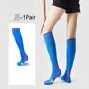 1Pair Compression Socks Non-slip Calf Support Brace All-Season Use Women for Sports Knee High for Running Cycling Football