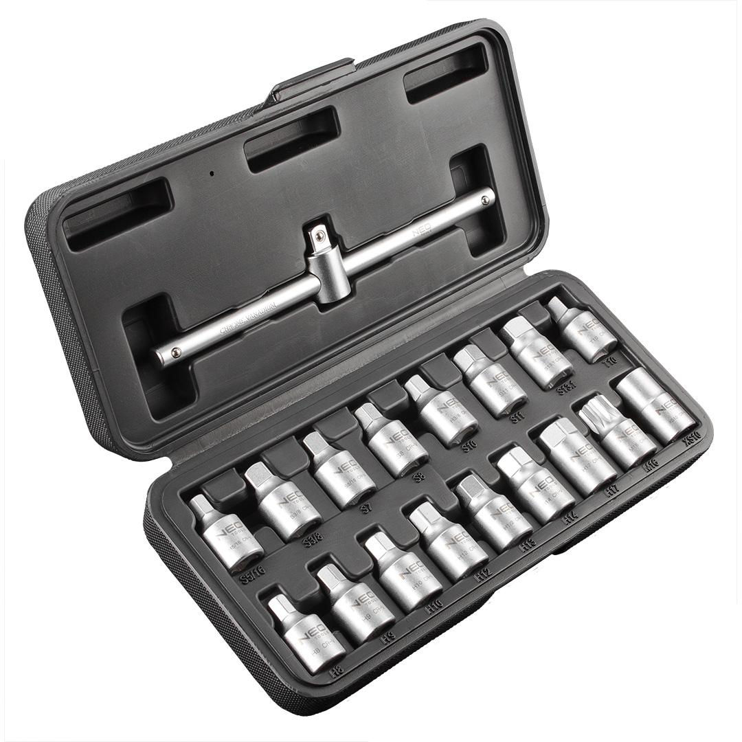 NEO 235 Serie - Klucze do Spustu Oleju - 18-delige Set - CrV Staal