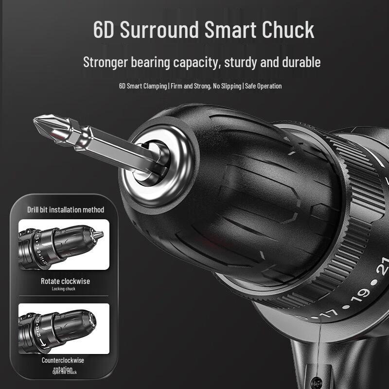 Xinyian 21V Cordless Drill & Electric Screwdriver Set CN Plug (adapter Included)