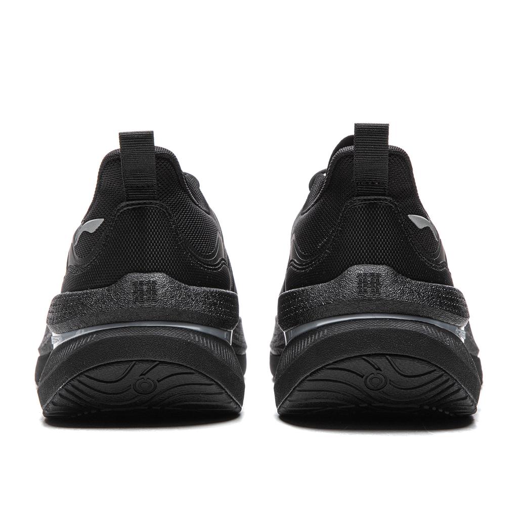 Li Ning Soft Go Max Technology Trendy Minimalist Lightweight Slip Resistant Durable Rebound Low Top Casual Shoes Men sneaker Black AGLW085-1