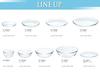 Toyo Sasaki Glass Alpha Bowl 12 Plates, Set of 6, Made in Japan, Dishwasher Safe, Glass Plates, Round Plates, Dishware, Dishes, Tableware, P-19303