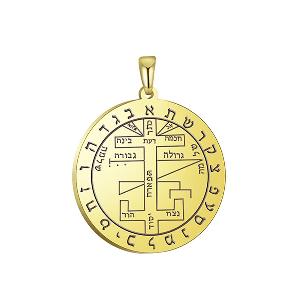 Dawapara Pentagrama lui Jupiter Talismanul lui Solomon Dobândirea Gloriei și a Bogățiilor Pandantiv DIY pentru Colier Accesorii din Oțel Inoxidabil