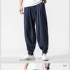 Monk Loose Cotton-Linen Meditation Pants - Hemmed for Spring & Summer