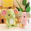 Neue Elefantenpuppe Plüschtier Bananen-Elefant niedliches Wurfkissen für Mädchen Wurfkissen Greifarmautomat