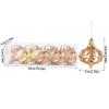 4/8 Stück Weihnachtskugel-Ornamente Gold Hohlstern Anhänger Weihnachtsbaum Hängende Dekoration für Zuhause 2026 Neujahr Navidad Geschenke