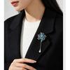 Sparkling fireworks tassel brooch, fashionable and versatile, niche and cute fireworks brooch for women, pin chest flower