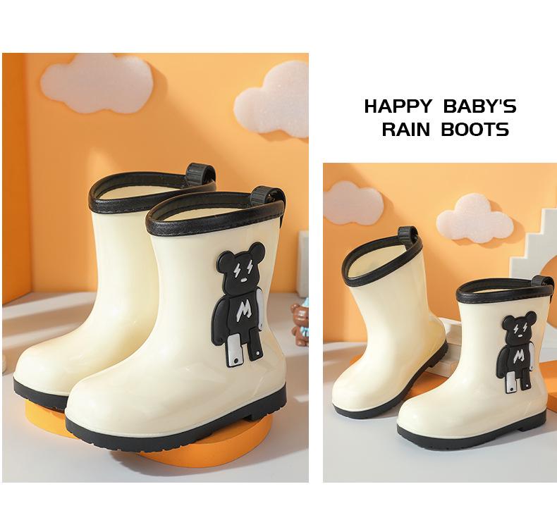 Eco-friendly Non-slip Lightweight Rain Boots for Kids - Boys & Girls Sizes S/M/L