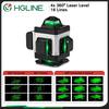 HGLINE 4D 16 Lines Green Line Laser Level With 1.2m Tripod APP Remote Control Horizontal Vertical Measuring Laser Instrument