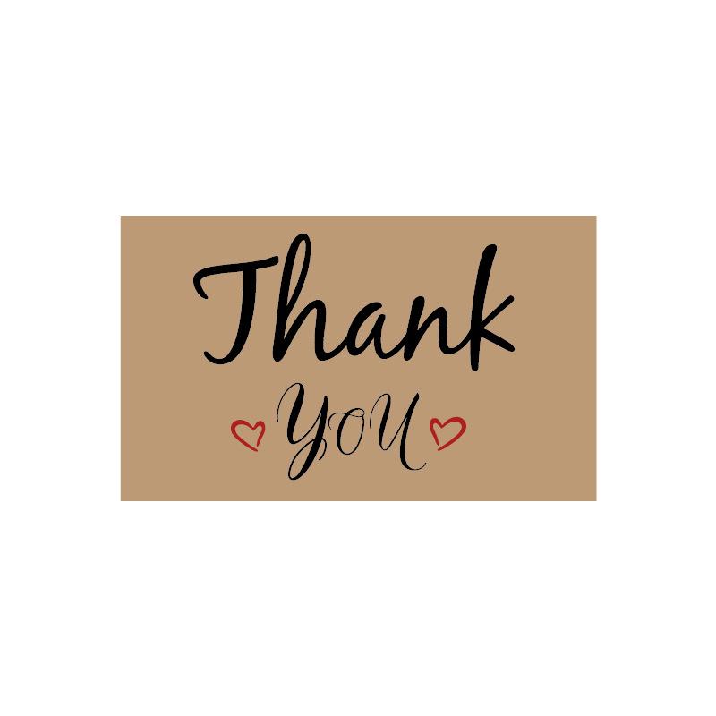Simple Laser-Engraved Thank You Cards - 30 Pack