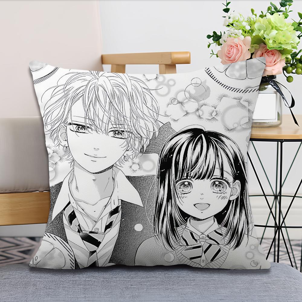 

мягкая Удобная Наволочка для Дивана сода Гостиная пара Аниме Манга Комната Дом офис Декор H-Мед L-Лимон и Защитный Чехол 30x30CM(12x12in)