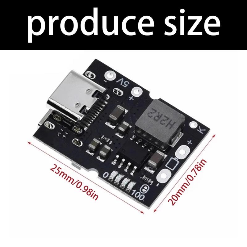 5V 2A Charge Discharge Module for 4.2V 4.35V Battery Type C USB Protections Board Boosts Converter Step Up Power Module