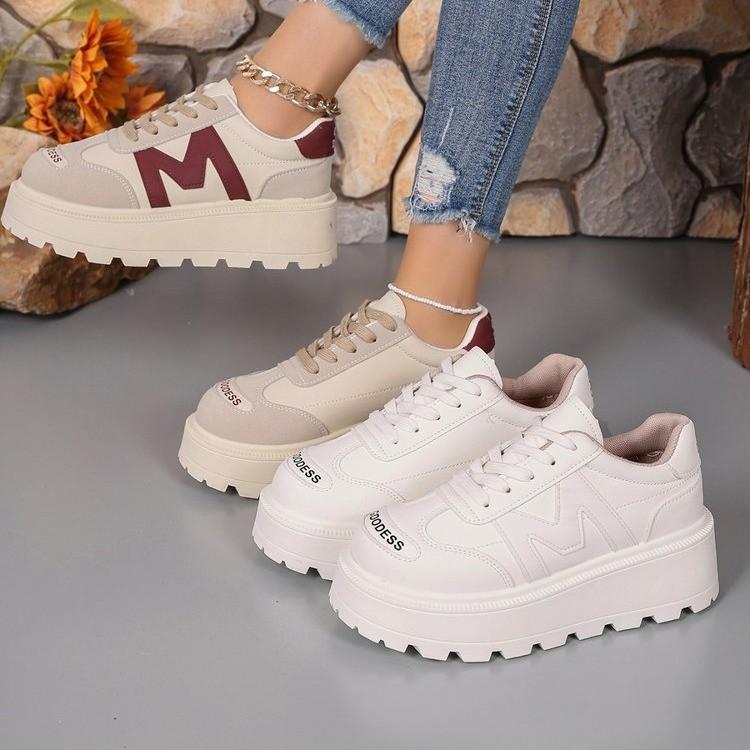 Brand Design New Women Casual Shoes Height Increasing Sport Wedge Shoes Air Cushion Comfortable Sneakers  De Mujer I34
