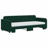 Extendable Daybed with Mattresses Dark Green 80 X 200 Cm Velvet