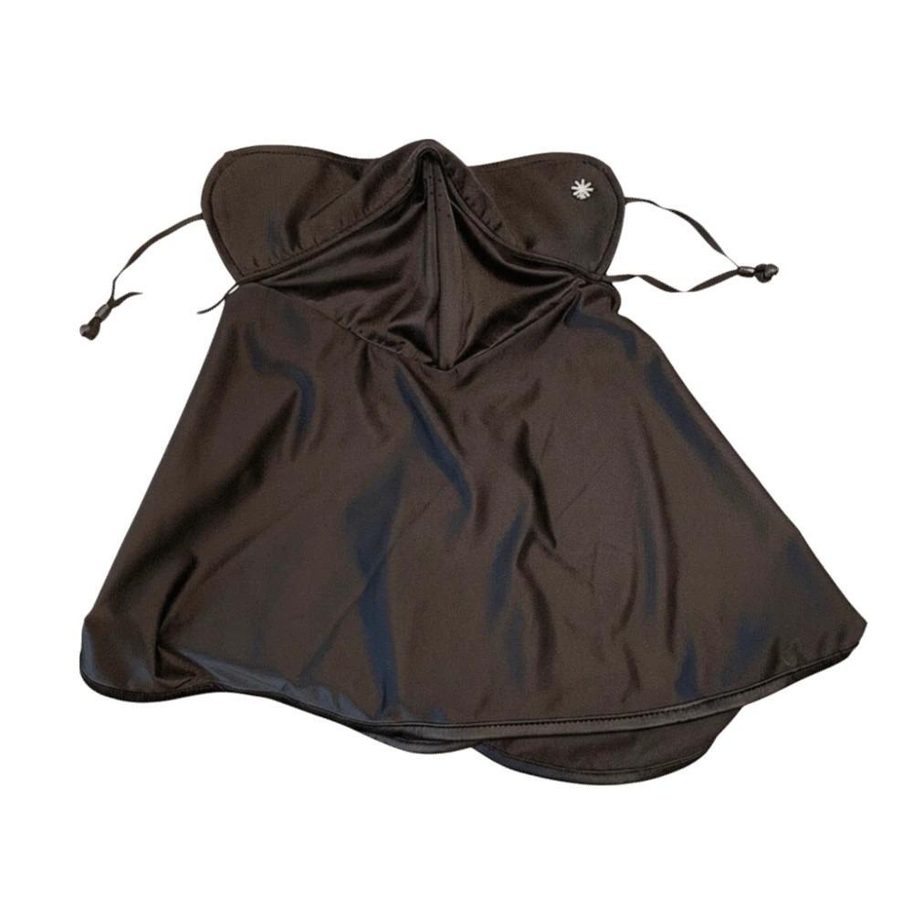 Elastic Neck Sunscreen Mask Satin Breathable Sunshade Mask Face Sun Protection  Seaside Vacation