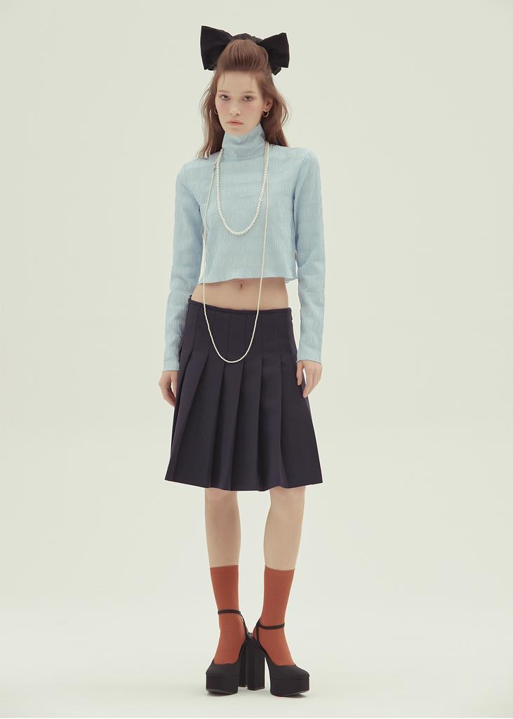 Epeuem9102 Romantic Pleats_Blue
