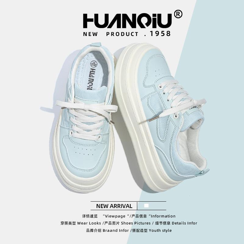 Global retro board shoes women's ZHQ5938 new summer little white shoes breathable platform shoes versatile soft-soled women's shoes