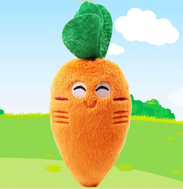 

Indestructible Plush Squeaky Chew Toys Carrot Chicken Leg for Small Medium Dogs Aggressive Chewers Dogs Cats Pet Products
