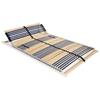 VidaXL Slat Bed Base with 42 Slats 7 Zones 100 X 200 Cm
