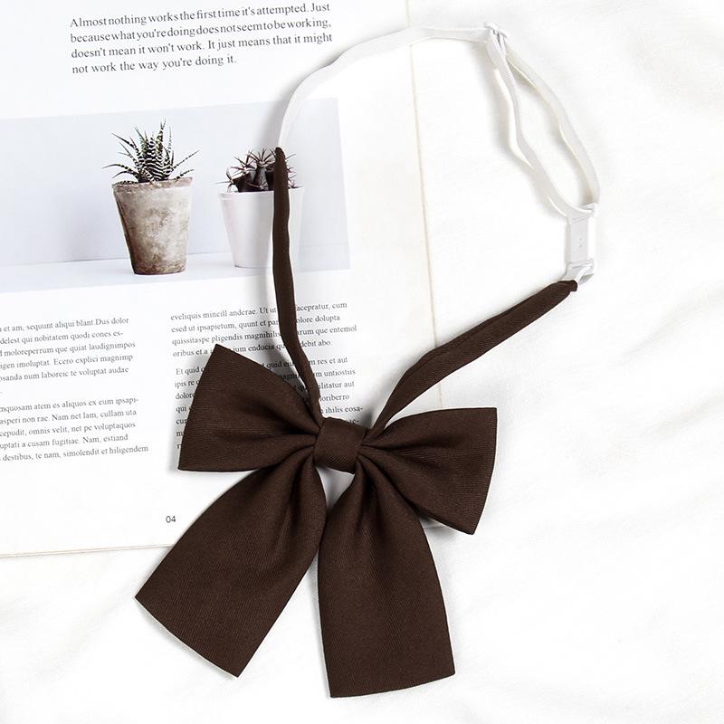 Damen Krawatte im lässigen japanischen Akademie-Stil - Schwarz, Rot, Graue Fliege