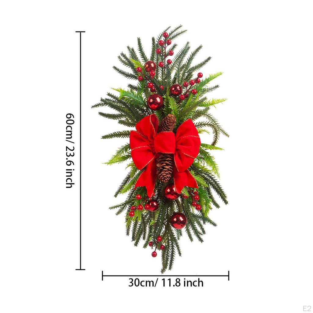 Artificial Christmas Swag Wreath Stair Home Decor