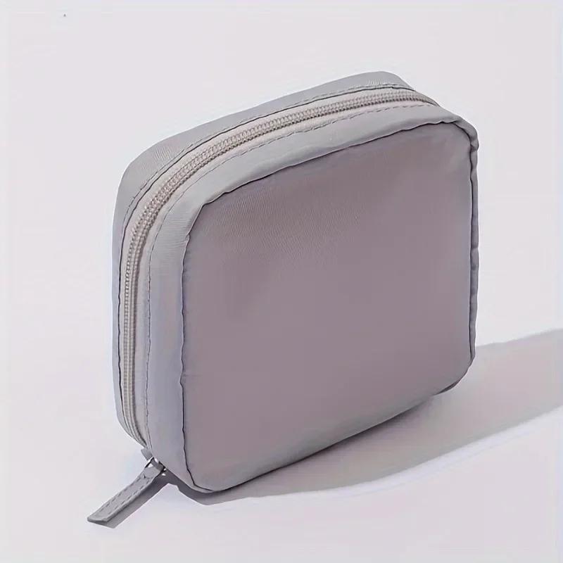 1 szt. Wodoodporna kosmetyczka na produkty higieniczne - Przenośna torba na zestaw menstruacyjny z dyskretnym schowkiem na podpaski higieniczne, saszetka na kubeczek menstruacyjny