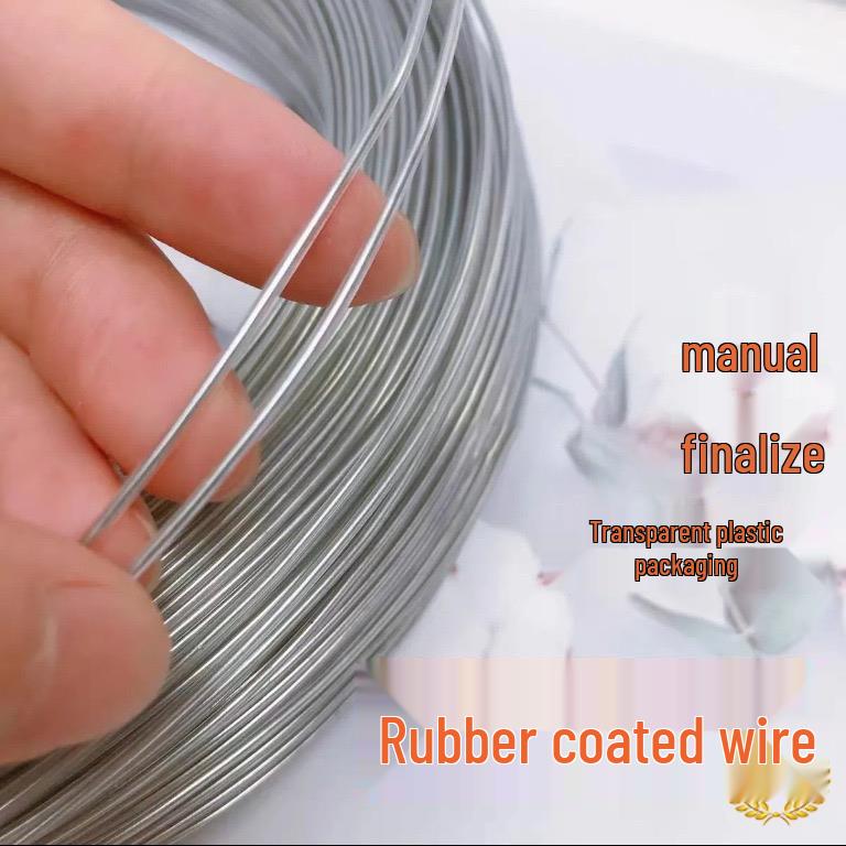 Flexible Aluminum Wire Crochet Hat Brim with Rubber-Coated Soft Iron
