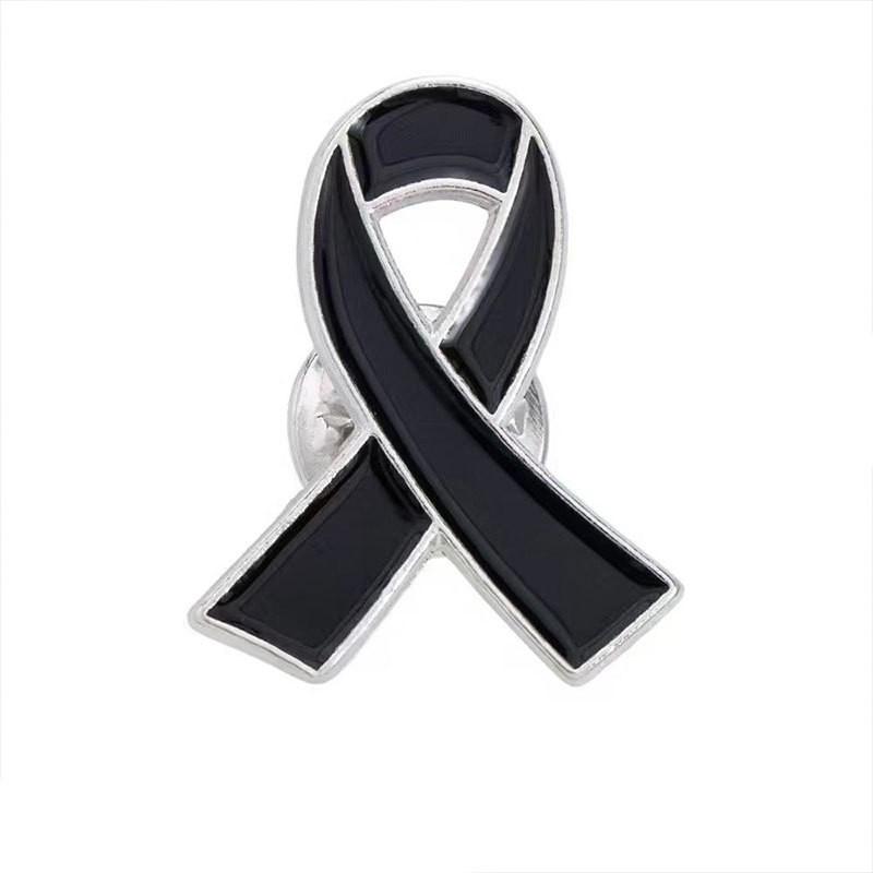 World AIDS Day Enamel Ribbon Brooch - HIV Awareness Badge