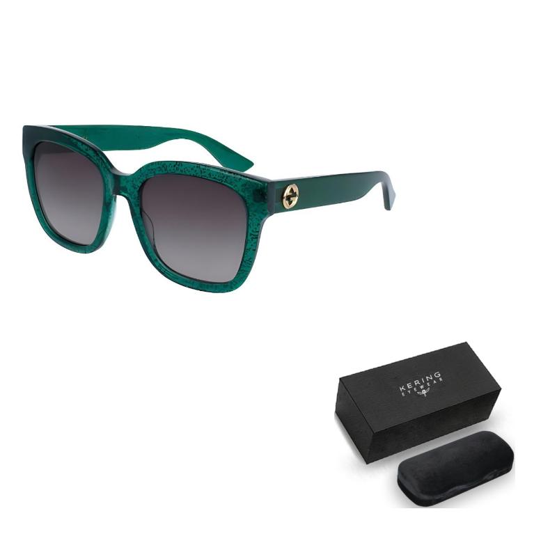 GUCCI Eyewear Double G Square frame Sunglasses (Unisex) Sunglasses GG0034S