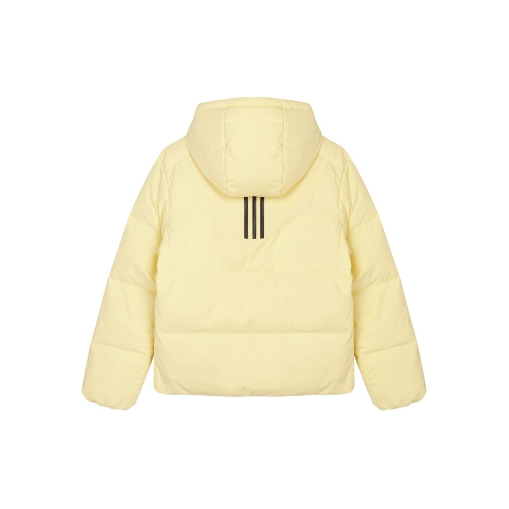 Adidas Wuji Series Fashion Versatile Letter Hooded Long Sleeve Warm Down Jacket Men Outerwear Yellow JL9590