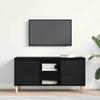 TV Cabinet Black Oak Look 102 x 35 x 50 cm Engineered Wood