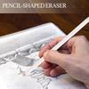 10 Pcs Eraser Pencils and 1 Sharpener, Fine Detail Eraser Pen for Sketching/Charcoal Drawings/Colored Pencils