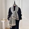 Women Design New Luxury Winter Imitation Cashmere Warm Pashmina Blanket  Female Shawl Wraps Thick Foulard Bufanda Scarf