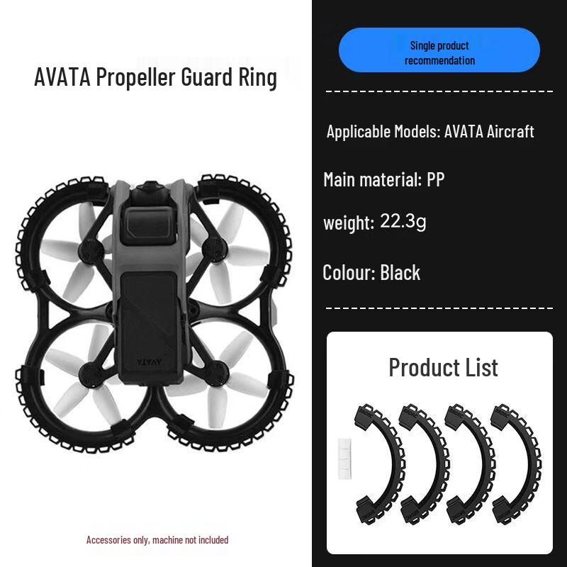 

XFJI Propeller Safety Guard for DJI Avata/Avata 2 Drones