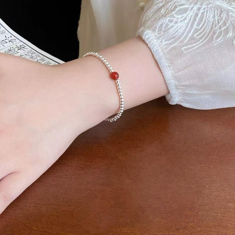 Bracelet Perle Irregulière Forme Spéciale Française Bracelet Femmes Niche Luxe Léger Exquis Doré Demi-Bracelet Bracelet Accessoires