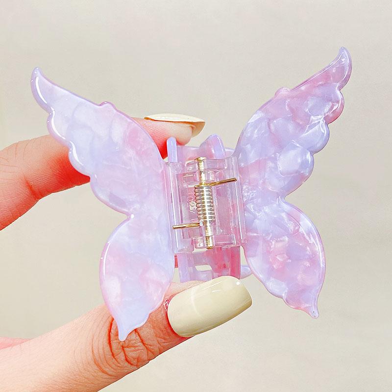 

Women High Quality Acetate Colorful Butterfly Hair Claws Elegant Hair Decorate Hairpins Long Hair Hold Headband Hair Accessories