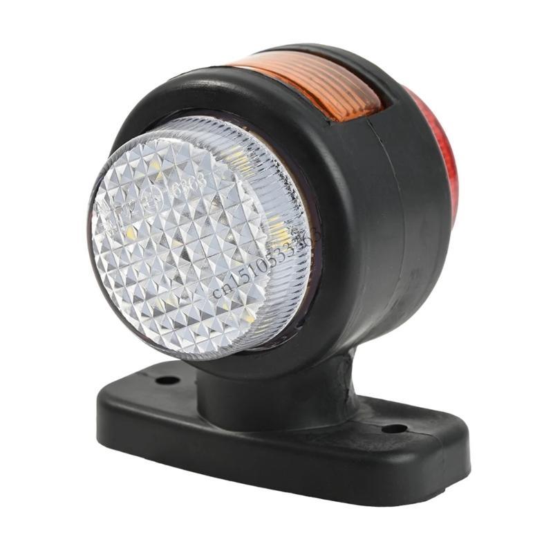 090E 12V 24V Truck Side Marker Light Rear Brake Lights Replacement Side Marker Lamps Turn Clearance Light