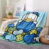 1PC Tuxedosam Print Flannel Blanket, High Quality All Seasons, Home Decor, Warmth and Comfort, Perfect for Christmas Gifts