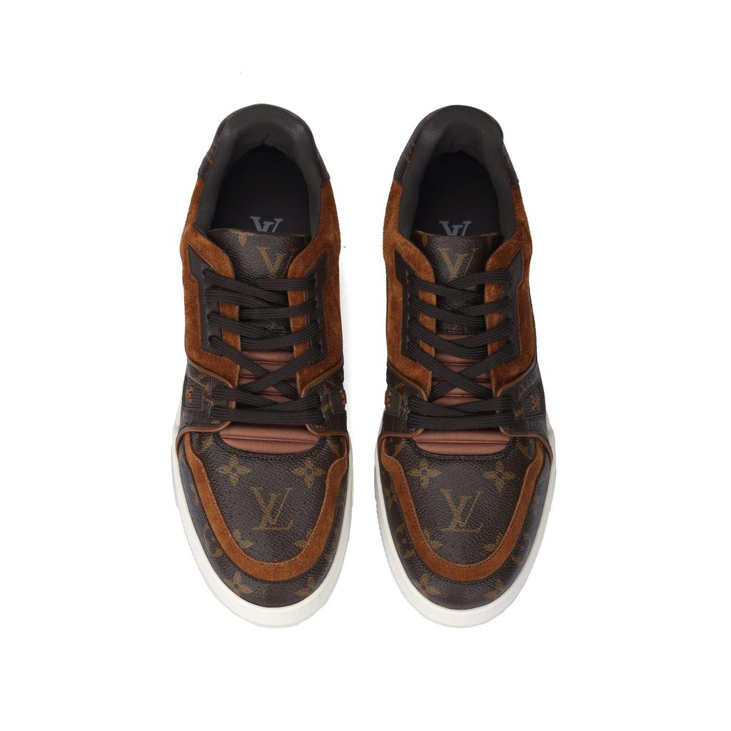 Louis Vuitton Trainer Sneakers 'Brown Monogram' 1A5UR