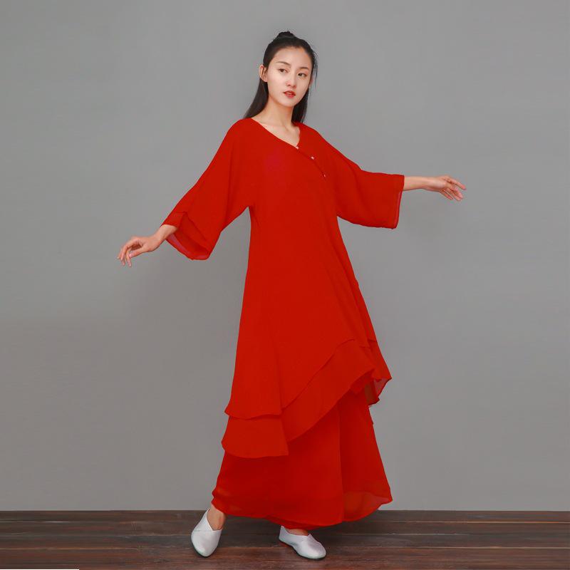 Women's Zen-Inspired Summer Hanfu Skirt - Retro Chinese Style