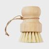 Natural Sisal Multi-Purpose Kitchen Brush for Dishes, Fruits, and Vegetables - Solid Wood Handle